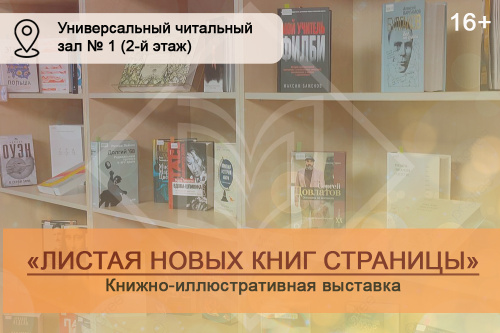 Выставка  «Листая новых книг страницы»